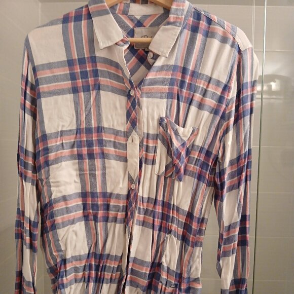 RAILS Hunter White Sky Pink Button-down - Picture 1 of 6